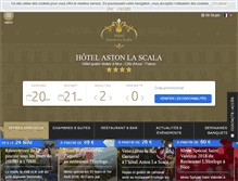 Tablet Screenshot of hotel-aston.com